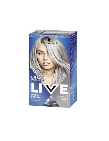 Live Urban Metalic Intense Permanent Colour  U71 Metallic Silver