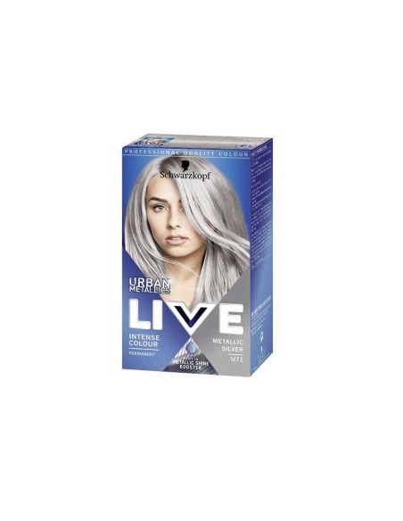 Live Urban Metalic Intense Permanent Colour U71 Metallic Silver Live Urban Metalic Intense Permanent Colour U71 Metallic Silver