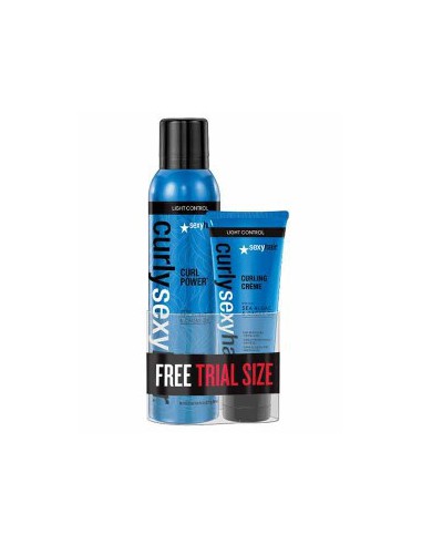Curly Sexyhair Curl Power And Curling Creme Mini Combo Curly Sexyhair Curl Power And Curling Creme Mini Combo