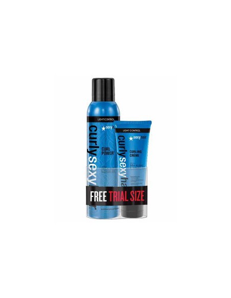 Curly Sexyhair Curl Power And Curling Creme Mini Combo Curly Sexyhair Curl Power And Curling Creme Mini Combo