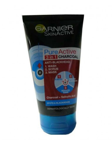 Skin Active Pure Active 3 In 1 Charcoal Wash Skin Active Pure Active 3 In 1 Charcoal Wash