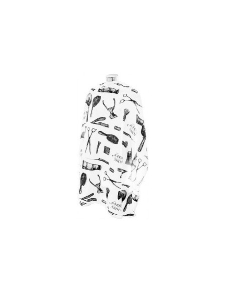 DMI The Barbershop Cape Black On White DMI The Barbershop Cape Black On White