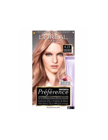 Preference Infinia Permanent Color 8.23 Shimmering Rose Gold