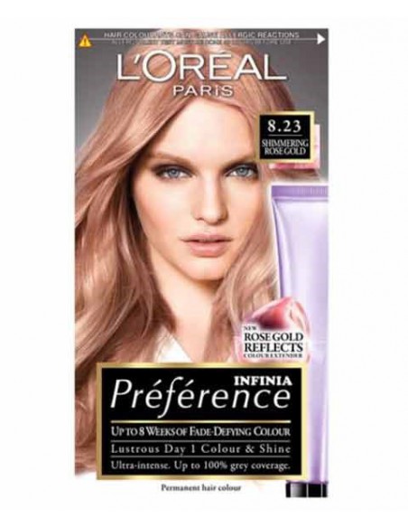 Preference Luminous Permanent Colour 8.23 Santorini Medium Rose Gold