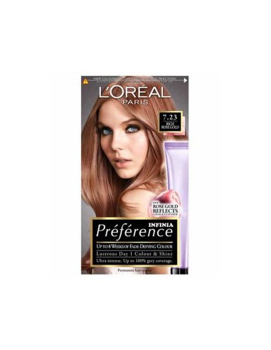 Preference Infinia Permanent Color 7.23 Rich Rose Gold