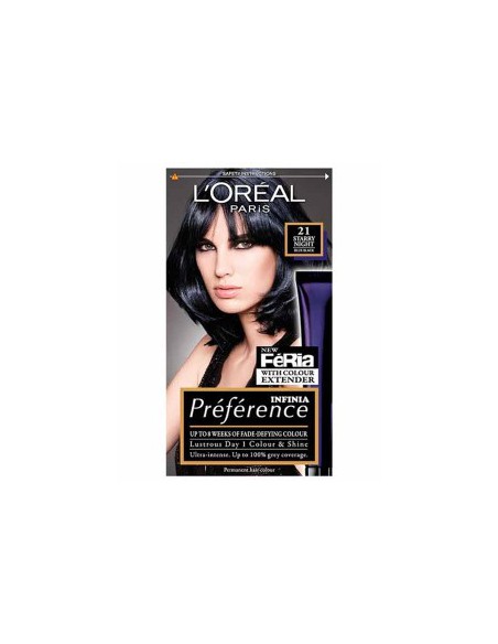 Preference Infinia Permanent Color 21 Starry Night Blue Black Preference Infinia Permanent Color 21 Starry Night Blue Black
