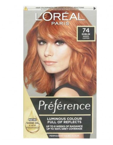Preference Infinia Permanent Color 74 Mango Intense Copper Preference Infinia Permanent Color 74 Mango Intense Copper