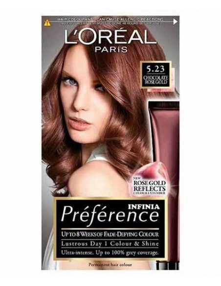 Preference Infinia Permanent Color 5.23 Chocolate Rose Gold Preference Infinia Permanent Color 5.23 Chocolate Rose Gold