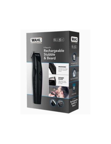Groom Ease Rechargeable Stubble And Beard 9 Piece Kit
