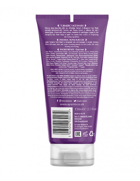 Ayumi Naturals Turmeric And Bergamot Face Wash Ayumi Naturals Turmeric And Bergamot Face Wash