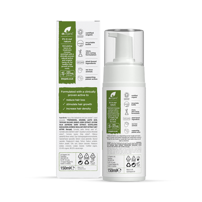 Bioactive Haircare Organic Hemp Oil Restoring Hair And Scalp Treatment Mousse