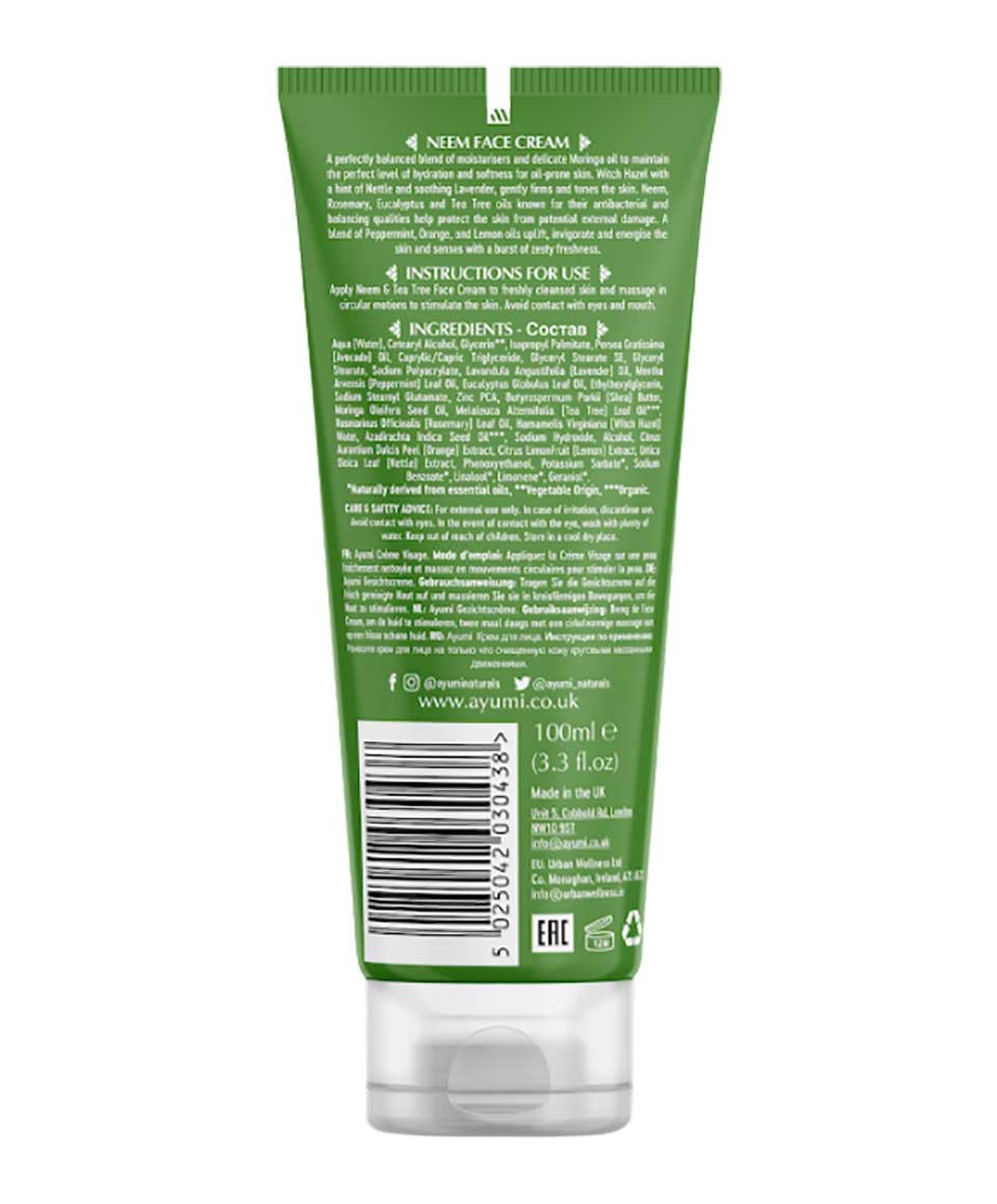 Ayumi Naturals Neem And Tea Tree Face Cream