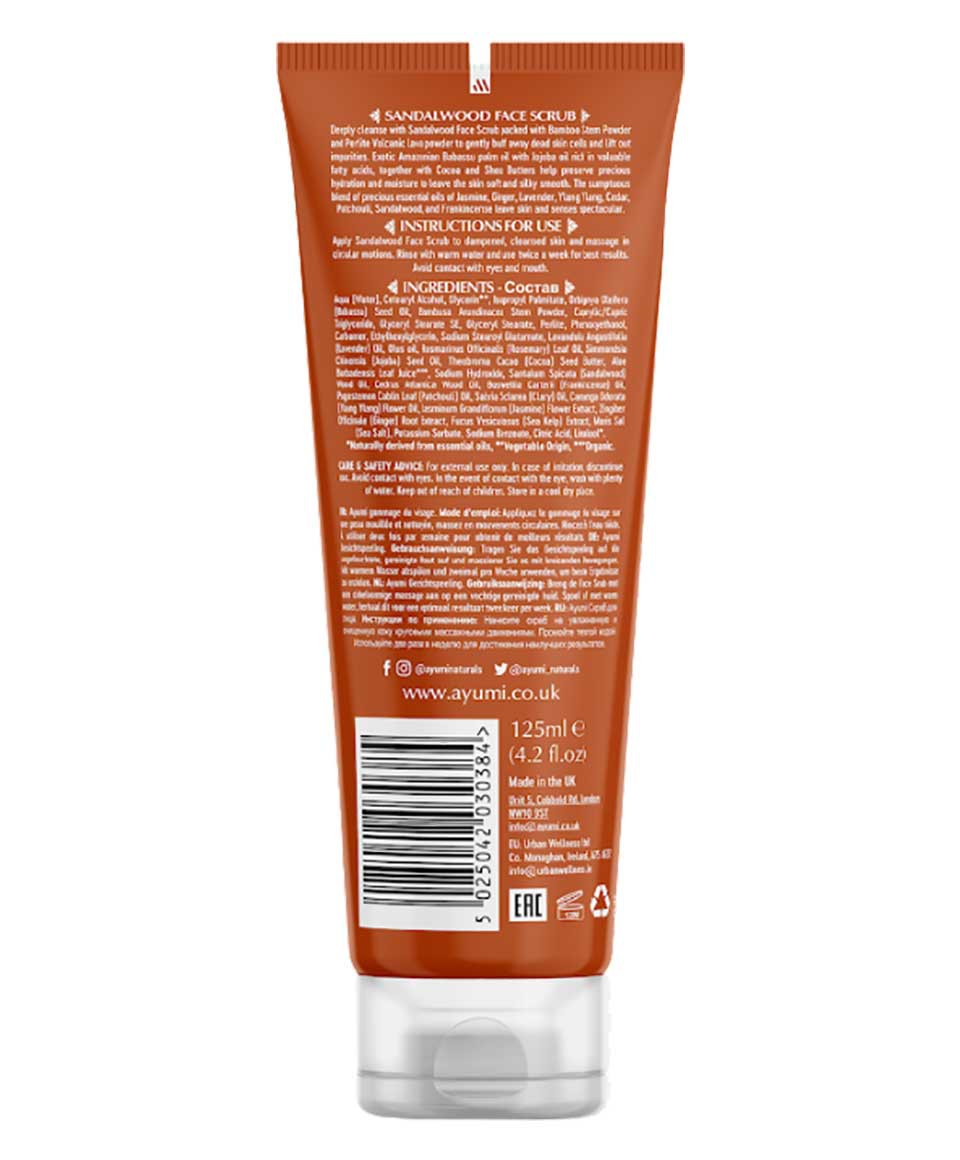 Ayumi Naturals Sandalwood And Pink Clay Face Scrub