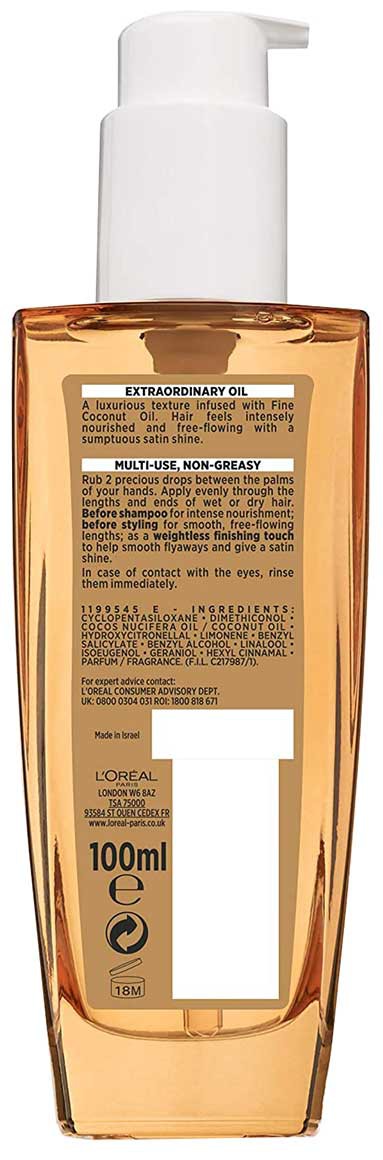 Elvive Extraordinary Oil With Coconut Oil