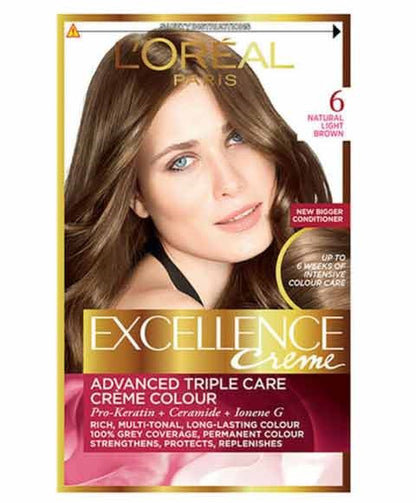 Excellence Creme Color 6.3 Natural Light Golden Brown
