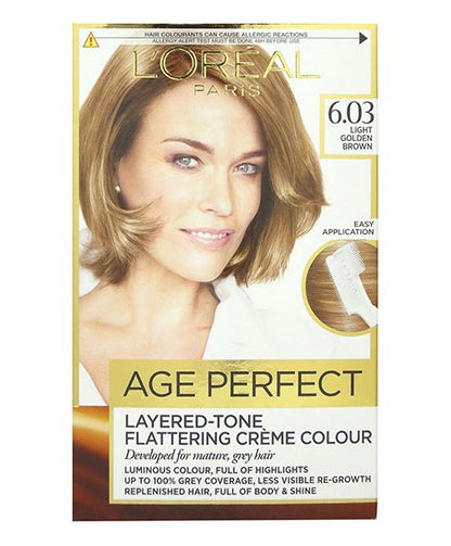 Age Perfect Layered Tone Flattering Creme Colour 6.03 Light Golden Brown