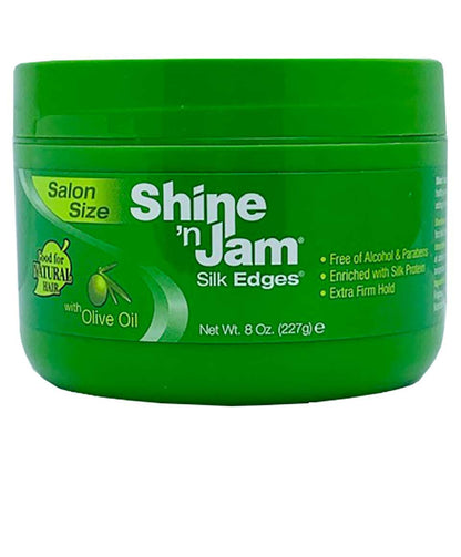 Shine N Jam Silk Edges With Olive Oil