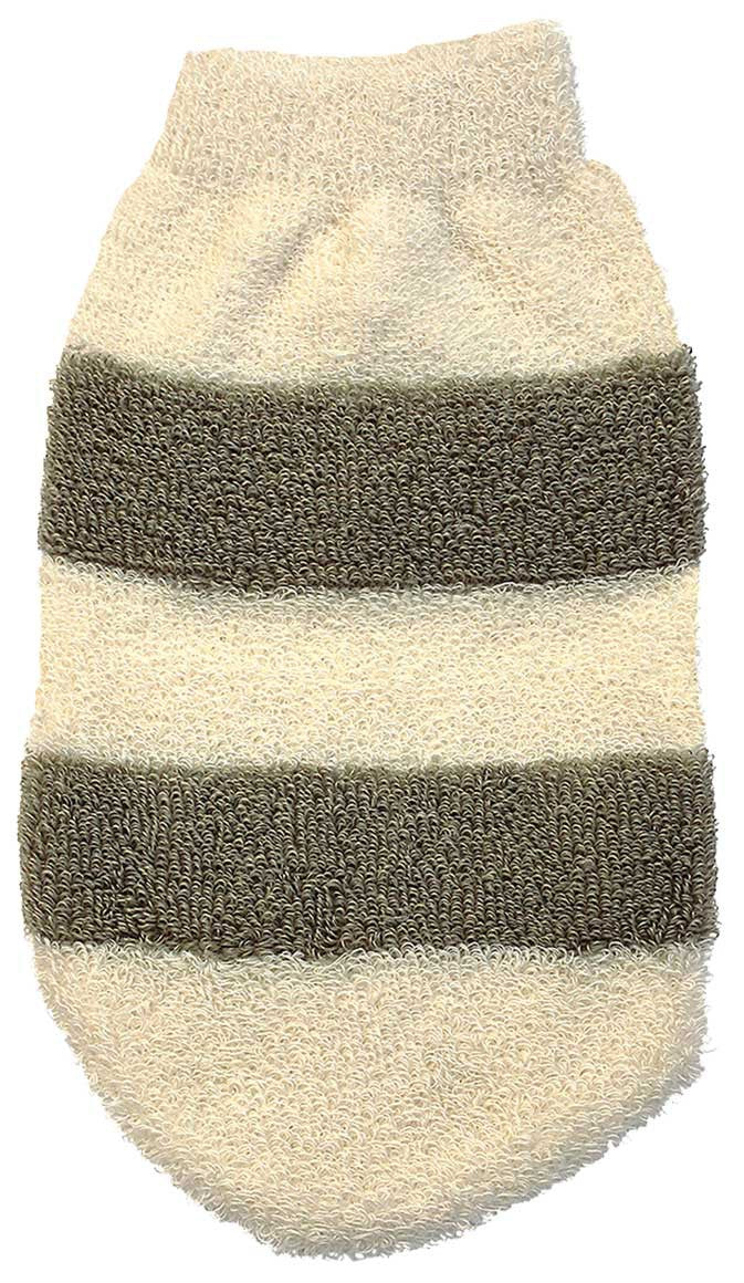 Balmy Natural Bamboo And Linen Bath Mitt