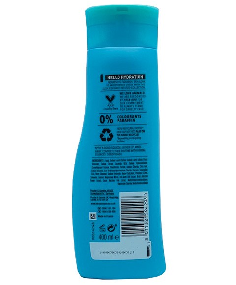 Hello Hydration Shampoo With Coconut Extract