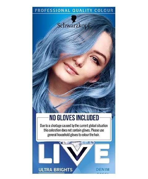 Live Pretty Pastels Ultra Brights Semi Permanent Denim Steel