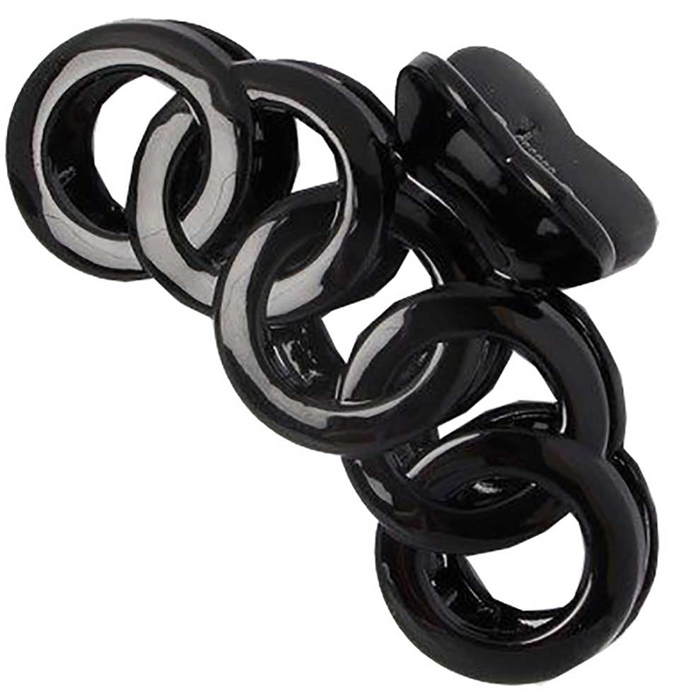 Circles Design Black Clamp 8144