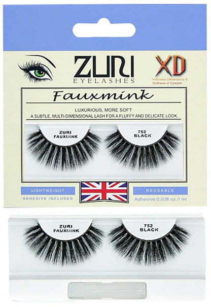 Zuri Fauxmink Eyelashes 752 Black