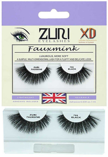 Zuri Fauxmink Eyelashes 799 Black