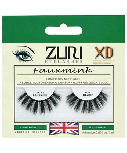 Zuri Fauxmink Eyelashes 831 Black