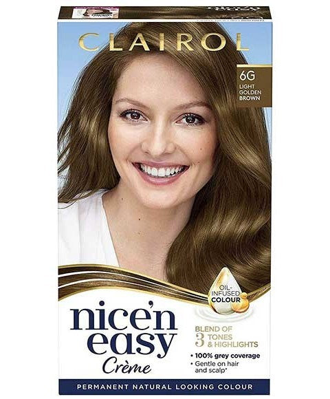 Nice N Easy Creme Permanent Color 6G Light Golden Brown