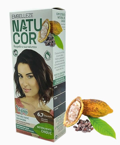 Natucor Vegan Ammonia Free Permanent Color 6.7 Chocolate