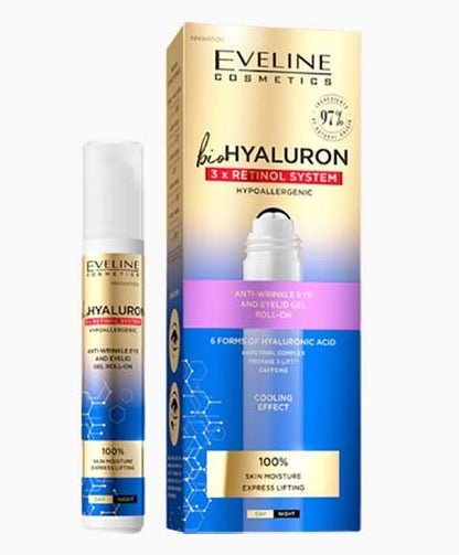 Bio Hyaluron Anti Wrinkle Eye And Eyelid Gel Roll On