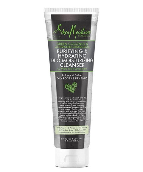 Green Coconut And Activated Charcoal Purifying And Hydrating Duo Moisturizing Cleanser