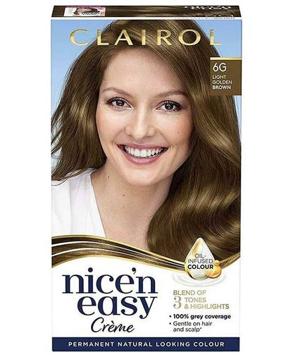 Nice N Easy Creme Permanent Color 6G Light Golden Brown