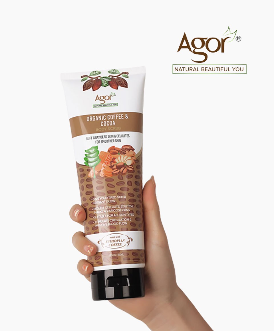 Agor Organic Coffee And Cocoa Body Scrub