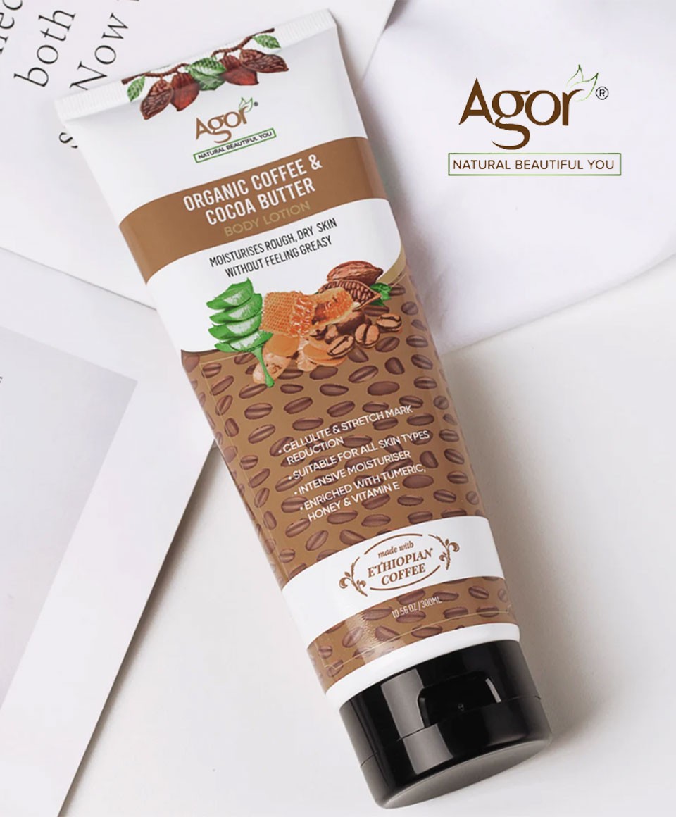Agor Organic Coffee And Cocoa Butter Body Lotion