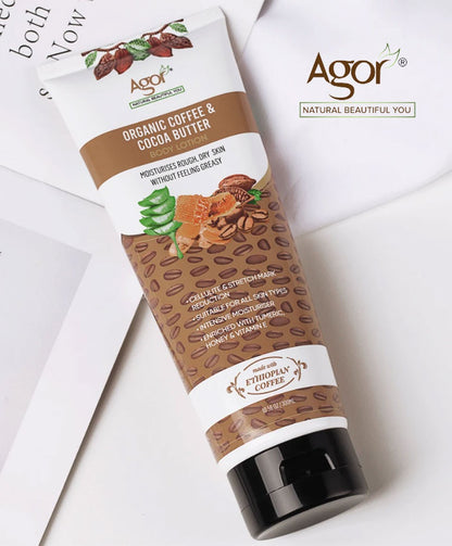 Agor Organic Coffee And Cocoa Butter Body Lotion