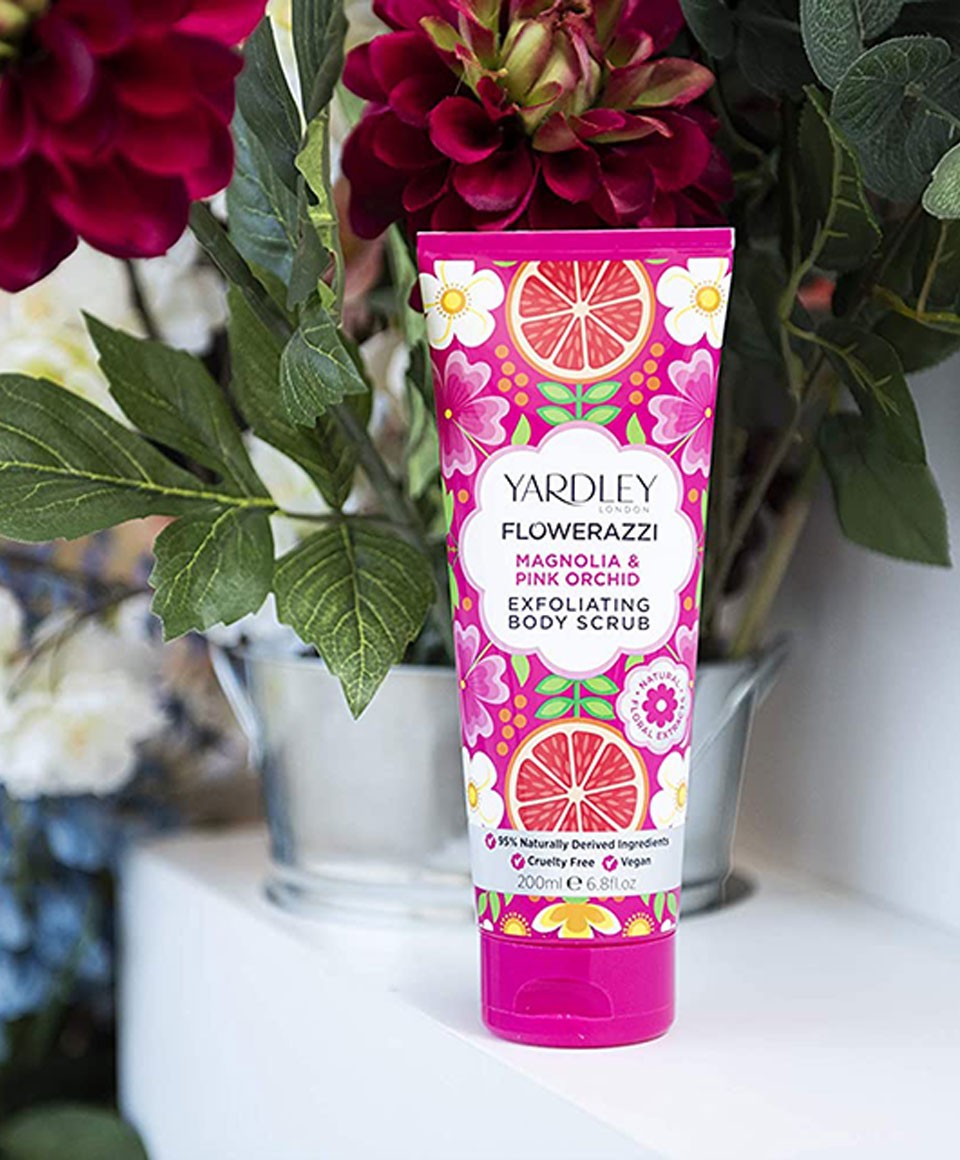 Flowerazzi Magnolia &amp; Pink Orchid Exfoliating Body Scrub