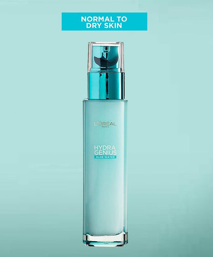 Hydra Genius Aloe Water 72H Liquid Moisturiser For Normal To Dry Skin