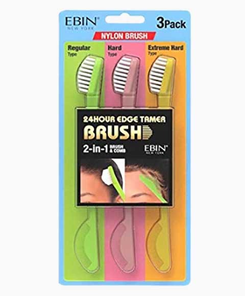 24 Hour Edge Tamer 2 In 1 Nylon Brush &amp; Comb