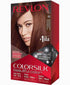 Revlon Colorsilk Beautiful Color permanent hair dye in 44 Medium Reddish Brown, showing the hair color application.