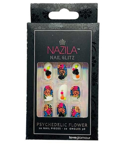 Nail Glitz Love Glamour Psychedelic Flower