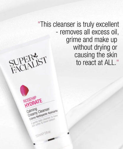 Super Facialist Rosehip Hydrate Calming Creamy Cleanser