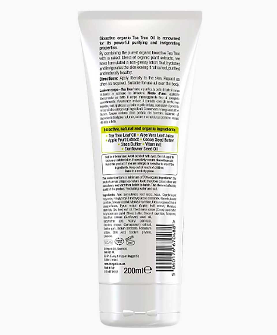 Bioactive Skincare Purify And Hydrate Tea Tree Body Lotion
