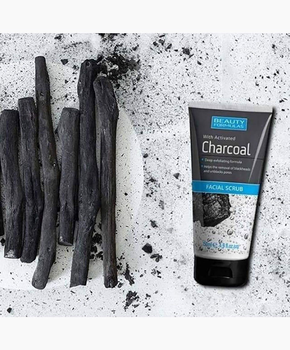 Beauty Formulas With Activated Charcoal Facial Scrub