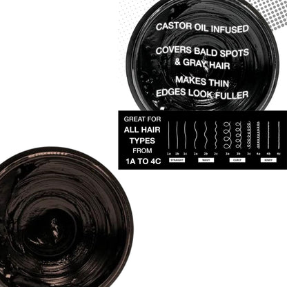 EBIN New York 24 Hour Edge Tamer Colored Natural Black 