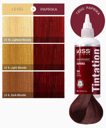 Kiss Colors Tintation Semi Permanent Paprika T850