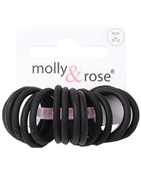 Molly And Rose Silicone Elastic Black Bands 6531