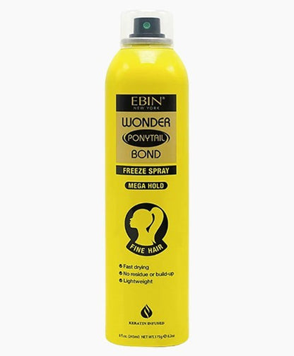 Ebin Wonder Ponytail Bond Freeze Spray Mega Hold