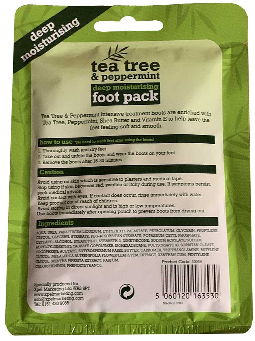 Xpel Tea Tree Deep Moisturising Foot Pack