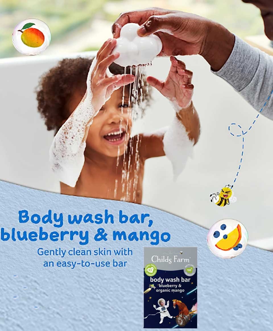 Body Wash Bar Blueberry &amp; Organic Mango